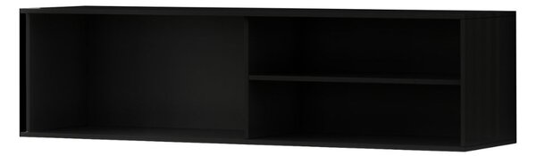 AKCIA Závesný TV stolík MEORATI 150x40 cm, čierna/dub artisan II. trieda