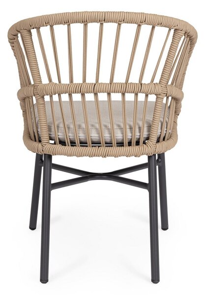 ODIVELAS BEIGE záhradné kreslo
