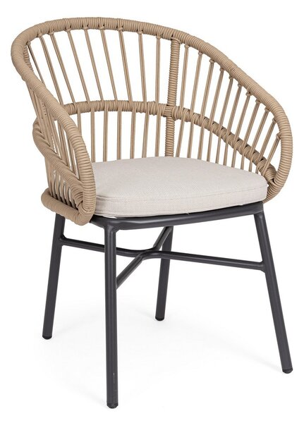 ODIVELAS BEIGE záhradné kreslo