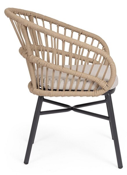ODIVELAS BEIGE záhradné kreslo