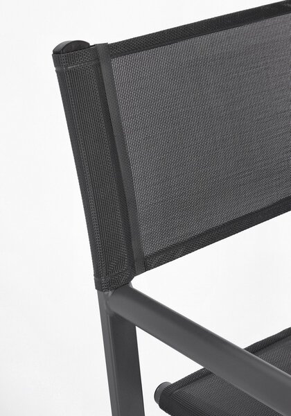 TAYLOR DARK GREY záhradné kreslo