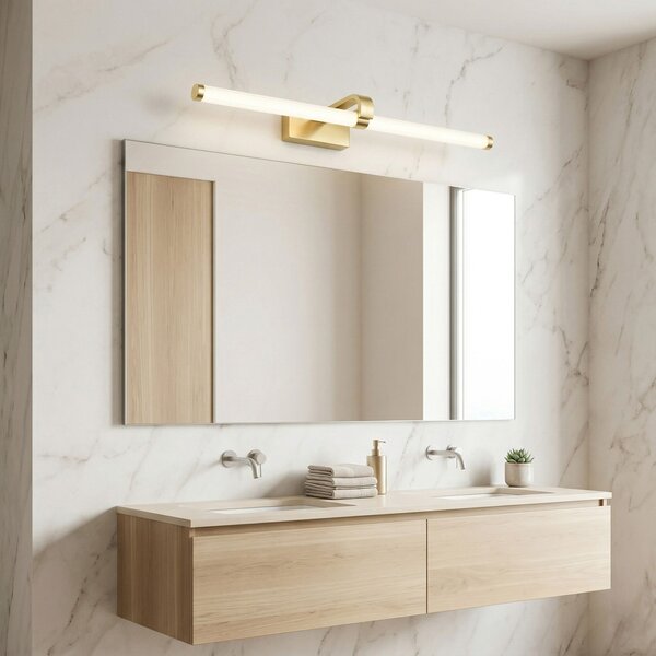 Toolight Toolight, LED nástenné svietidlo 60cm, 13W, 4000K, 1000lm, APP1886-1W, zlatá matná, OSW-66041
