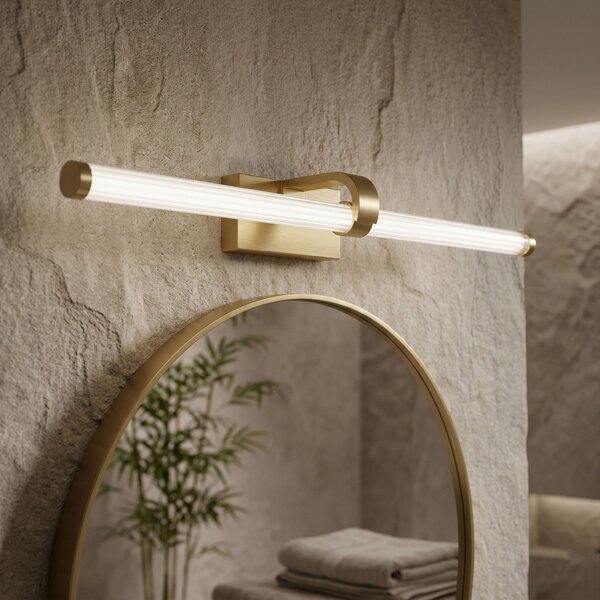 Toolight Toolight, LED nástenné svietidlo 60cm, 13W, 4000K, 1000lm, APP1886-1W, zlatá matná, OSW-66041