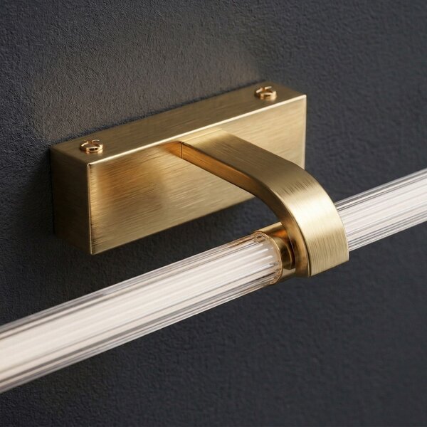 Toolight Toolight, LED nástenné svietidlo 40cm, 9W, 4000K, 1000lm, APP1885-1W, zlatá matná, OSW-66040