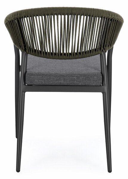 MILLOR CHARC/GREEN záhradné kreslo