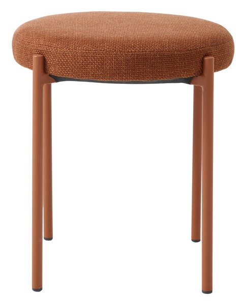Kovová stolička v terakotovej farbe Pelican – Unique Furniture