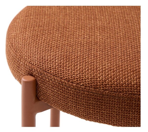 Kovová stolička v terakotovej farbe Pelican – Unique Furniture