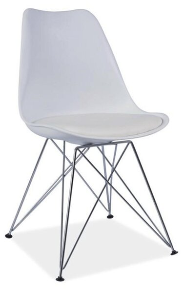 Jedálenská stolička Merion (ekokoža biela). Vlastná spoľahlivá doprava až k Vám domov. 794360