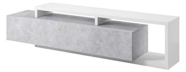 MEBLINE Komoda TV BOTA BT40 biely / colorado beton