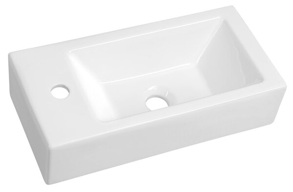 Aqualine ALMA keramické umývadlo, 50x24,5 cm, biela