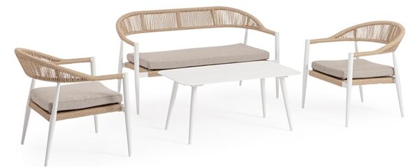 JANDIA WHITE/BEIGE záhradná zostava