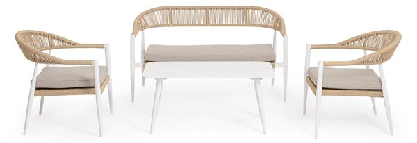 JANDIA WHITE/BEIGE záhradná zostava