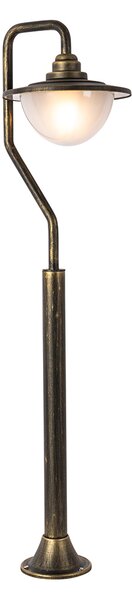 Klasický exteriérový lampáš starožitný zlatý 100 cm IP44 - Bruggy