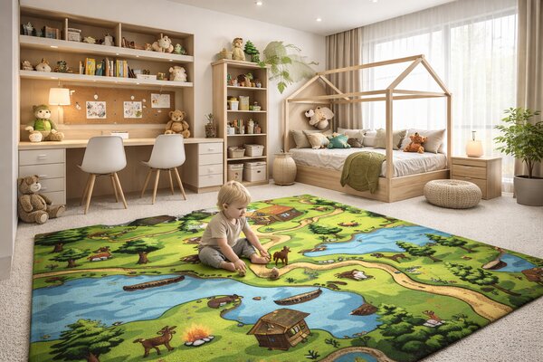 Vopi, Detský kusový koberec Aljaška 5229, 80x120, viacfarebná, detská izba