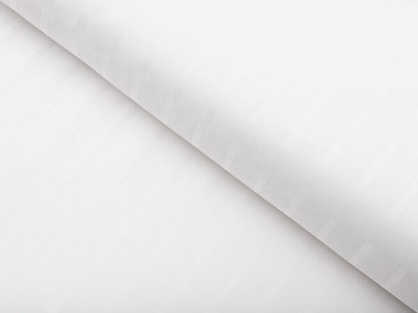 Biante Damašková obliečka na vankúš s lemom DM-002 Biela - pásiky 6 a 24 mm 30 x 50 cm