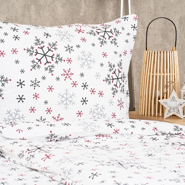 4Home Bavlnené obliečky Snowflakes, 140 x 220 cm, 70 x 90 cm