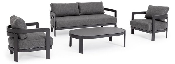 PRESLEY CHARCOAL záhradná zostava