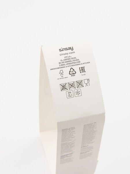 Sinsay - Nádoby na potraviny s viečkom 3 pack - krémová