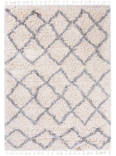 Kusový koberec shaggy Axaya krémový 60x100cm