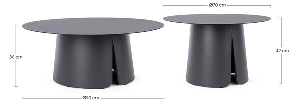 BRYAN záhradné stolíky 2set