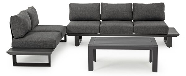 KONNOR CHARCOAL záhradná zostava