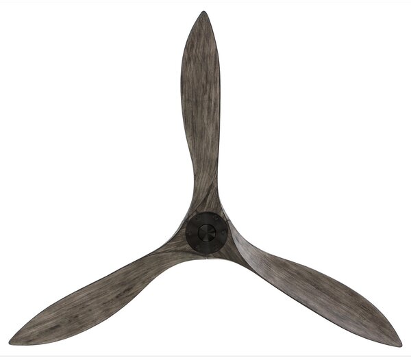Stropný ventilátor Eco Airscrew 152 cm, čierny, drevo – CasaFan CasaFan, Eco Airscrew, Drevo, Obývacia izba, Drevo, Moderný
