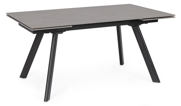 JARKKO čierny rozkladací jedálenský stôl 160-240x90cm