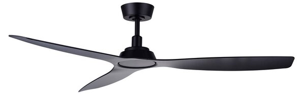 Stropný ventilátor Moto, čierny, Ø 132 cm, tichý – Beacon Beacon Lighting, Moto, Čierna, Obývacia izba, Plast, Moderný