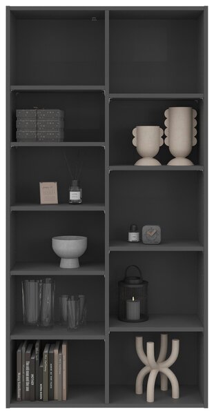 REGÁL, antracitová, 80/160/26 cm Boxxx - Online Only drobný nábytok, Online Only