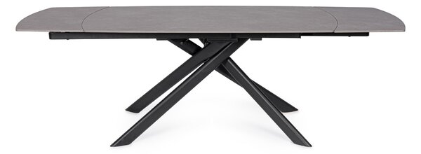 JOAKIM čierny rozkladací jedálenský stôl 160-240x90cm