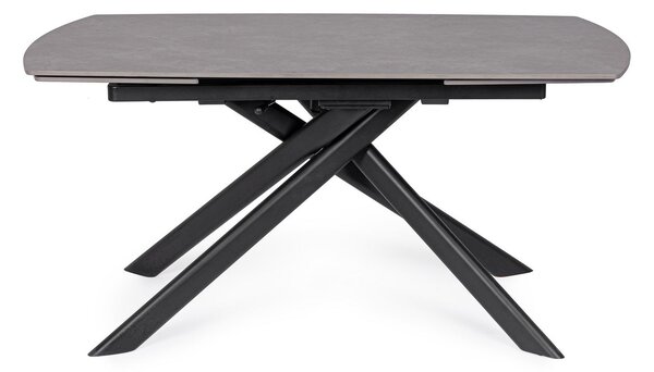 JOAKIM čierny rozkladací jedálenský stôl 160-240x90cm