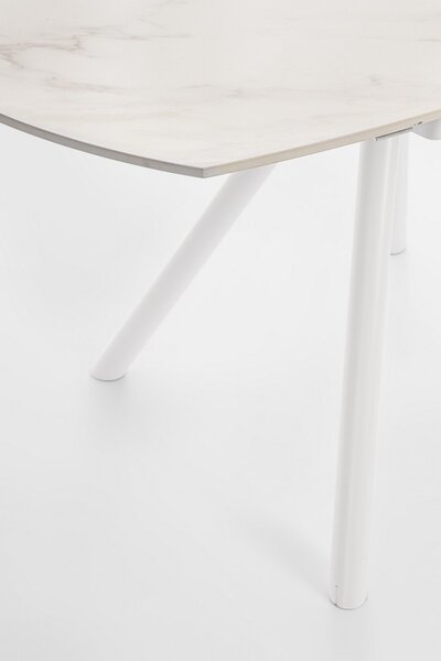 RAUNI biely rozkladací jedálenský stôl D87/135cm