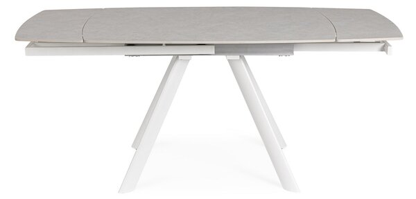 RAILI biely rozkladací jedálenský stôl 119.5/180x85cm