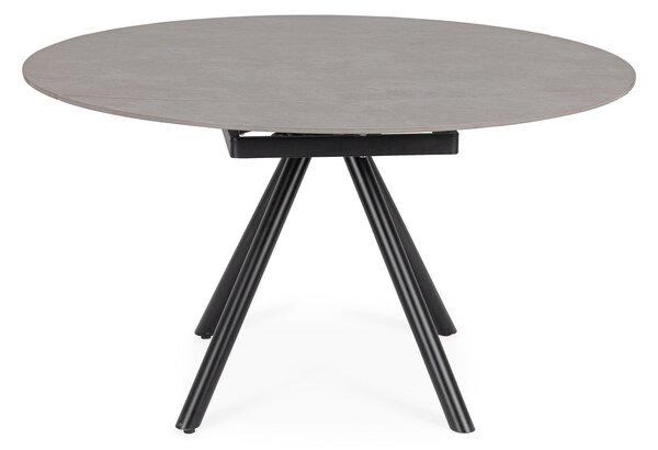 RAUNI čierny rozkladací jedálenský stôl D87/135cm