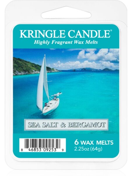 Kringle Candle Sea Salt & Bergamot vosk do aromalampy 64 g