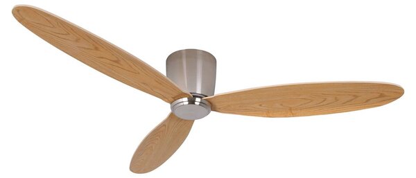 Stropný ventilátor Airfusion Radar z teakového dreva, Ø 132 cm, tichý – Beacon Beacon Lighting, Airfusion Radar, Drevo, Obývacia izba, Drevo, Moderný