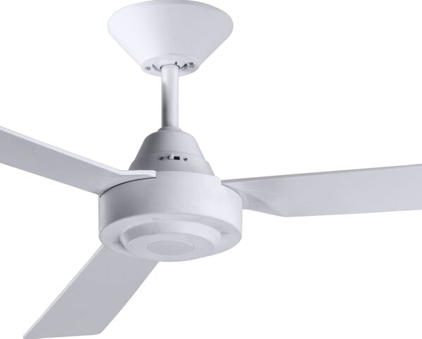 Stropný ventilátor Bayside Calypso, biely, Ø 122 cm, tichý – Beacon Beacon Lighting, Bayside Calypso, Biela, Obývacia izba, Plast, Moderný
