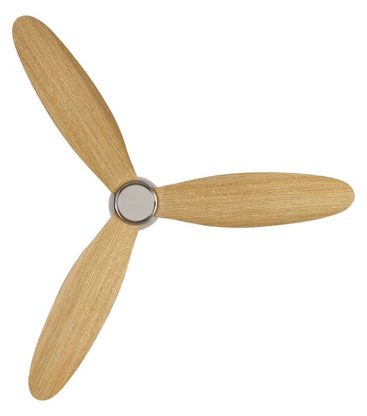 Stropný ventilátor Airfusion Radar z teakového dreva, Ø 132 cm, tichý – Beacon Beacon Lighting, Airfusion Radar, Drevo, Obývacia izba, Drevo, Moderný