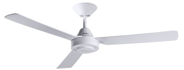 Stropný ventilátor Bayside Calypso, biely, Ø 122 cm, tichý – Beacon Beacon Lighting, Bayside Calypso, Biela, Obývacia izba, Plast, Moderný