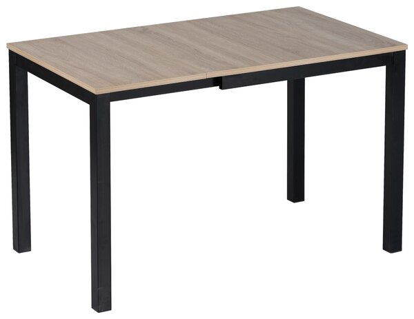 JEDÁLENSKÝ STÔL, čierna, dub sonoma, 80-120/70/76 cm Carryhome - Stoly