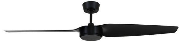 Stropný ventilátor Condor, čierny, DC, tichý, Ø 137 cm – Beacon Beacon Lighting, Condor, Čierna, Obývacia izba, Plast, Moderný