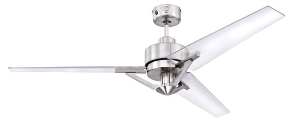 Stropný ventilátor Julien, priehľadný, s diaľkovým ovládaním – Westinghouse Westinghouse, Julien, Transparentná, Obývacia izba, Plast, Moderný