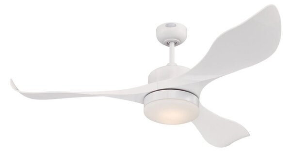 Stropný ventilátor Pierre s LED osvetlením, biely, tichý, DC – Westinghouse Westinghouse, Pierre, stmievateľné, Biela, Obývacia izba, Plast, Moderný