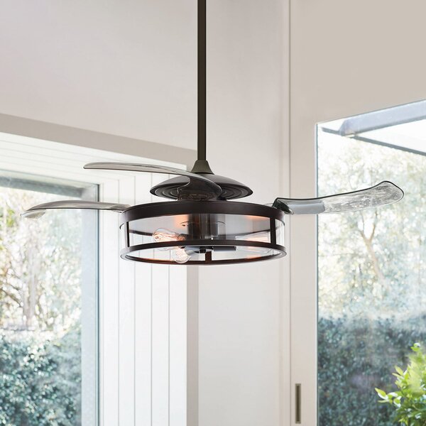 Fanaway Classic stropný ventilátor so svetlom, čierny, tichý, Beacon Beacon Lighting, Fanaway Classic, Sivá, Obývacia izba, Plast, Moderný