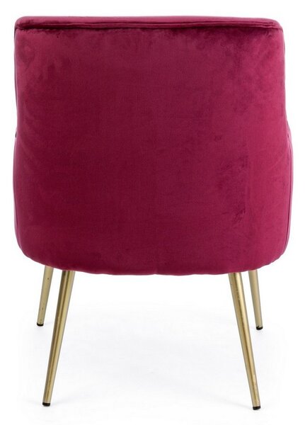 CLELIA červené kreslo