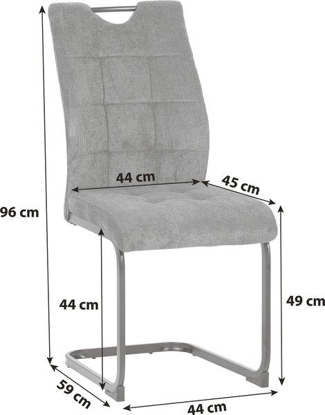 STOLIČKA S PRUŽNÝM PODNOŽÍM, mikrovlákno, béžová MID.YOU - Stoličky, Online Only