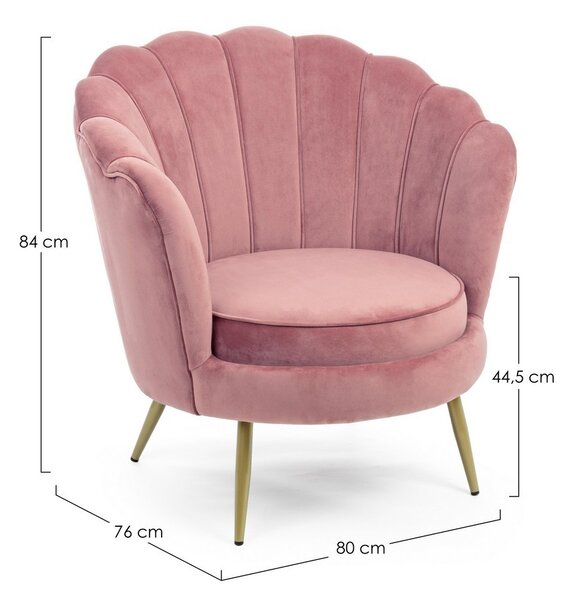 GILIOLA ANTIK ROSE kreslo