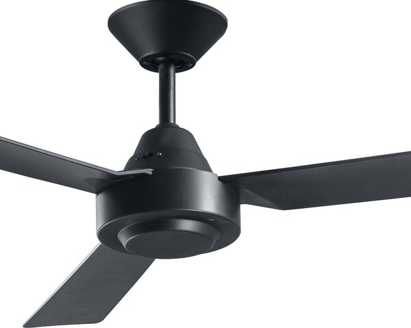 Stropný ventilátor Bayside Calypso, čierny, 122 cm, tichý, Beacon Beacon Lighting, Bayside Calypso, Čierna, Obývacia izba, Plast, Moderný