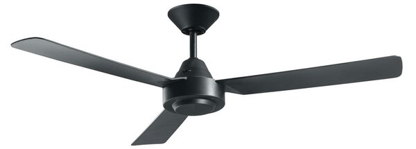 Stropný ventilátor Bayside Calypso, čierny, 122 cm, tichý, Beacon Beacon Lighting, Bayside Calypso, Čierna, Obývacia izba, Plast, Moderný