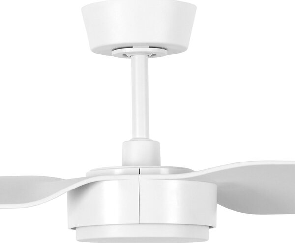 Stropný ventilátor Condor, biely, DC, tichý, 137 cm – Beacon Beacon Lighting, Condor, Biela, Obývacia izba, Plast, Moderný